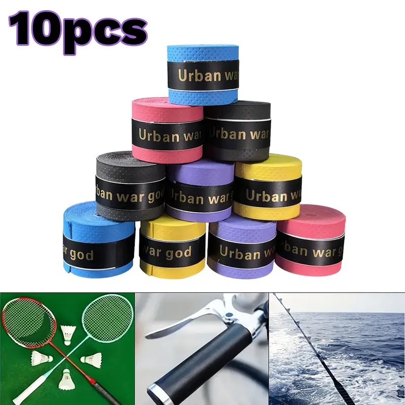 Badminton Grip Tape - Fita Antiderrapante para Badminton, Tênis, Pesca