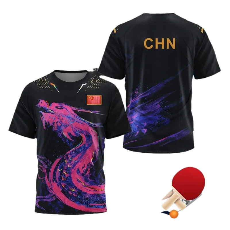 Badminton Hall - Camiseta Gráfica de Tênis de Mesa