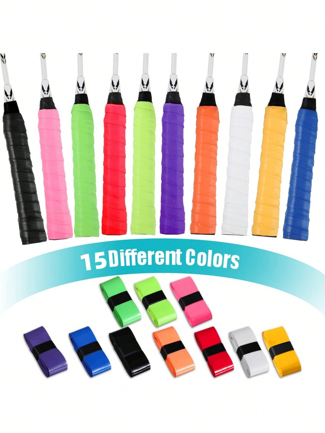 Badminton Grip Tape - Fita de aderência PU para tênis,