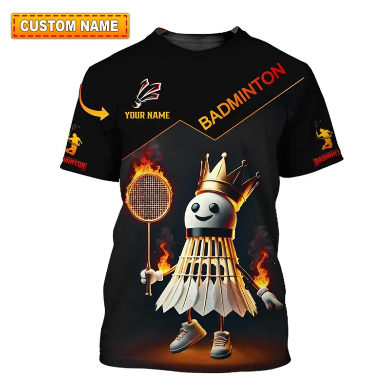 Badminton Lovers - Camiseta esportiva de badminton roupas masculinas