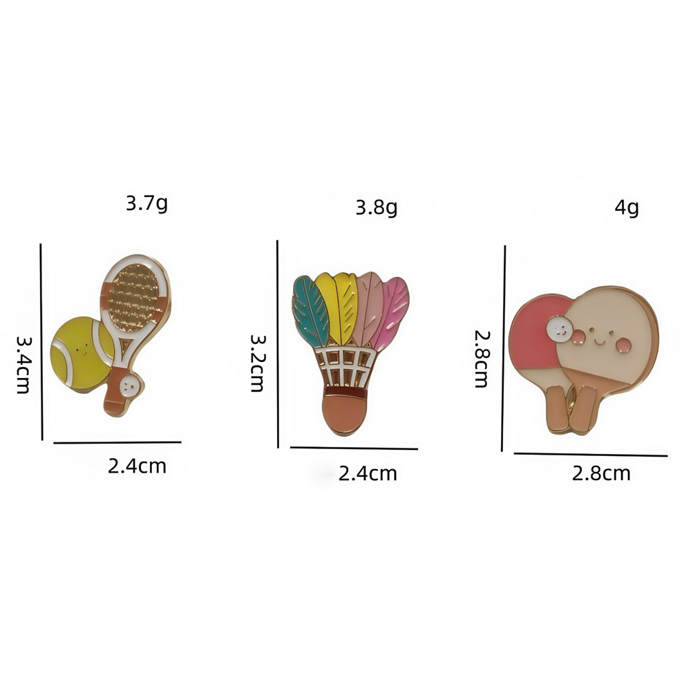Broches de liga de zinco elega - Badminton Hall avaliação e preço