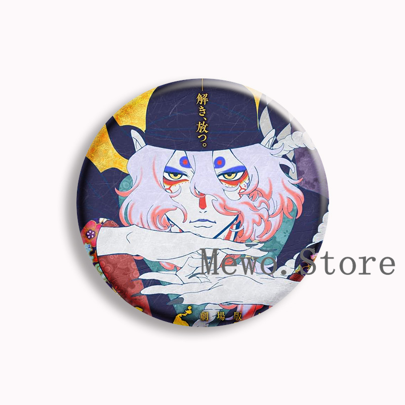 Mononoke anime botão macio pin - Badminton Meme avaliação e preço