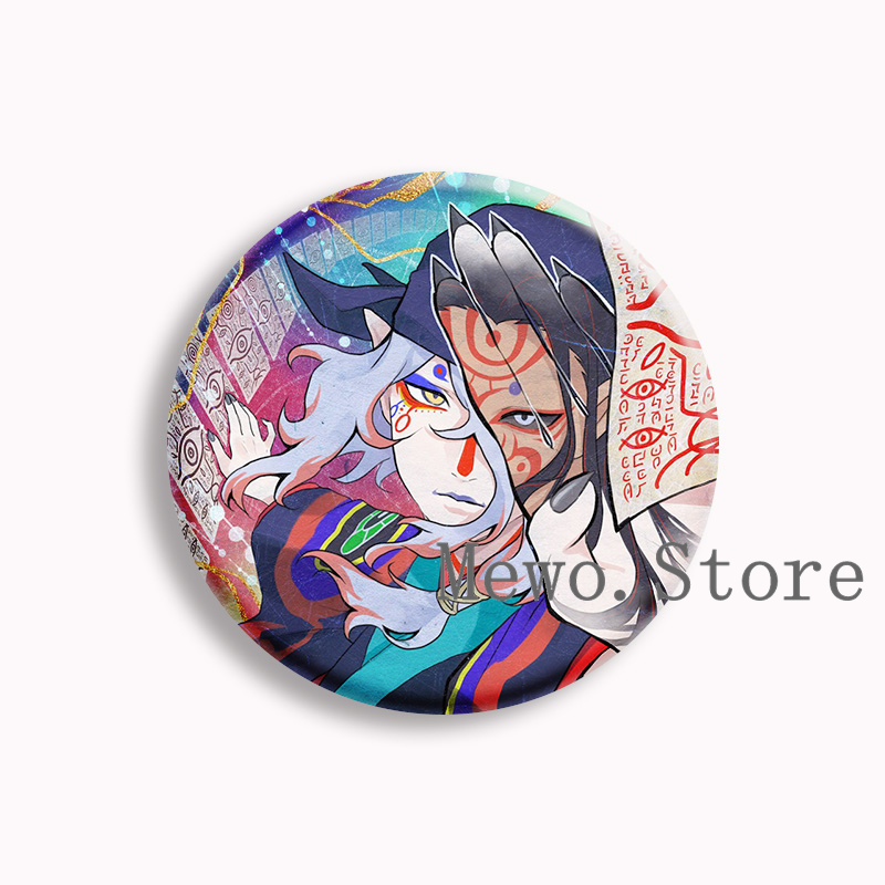 Mononoke anime botão macio pin - Badminton Meme avaliação e preço