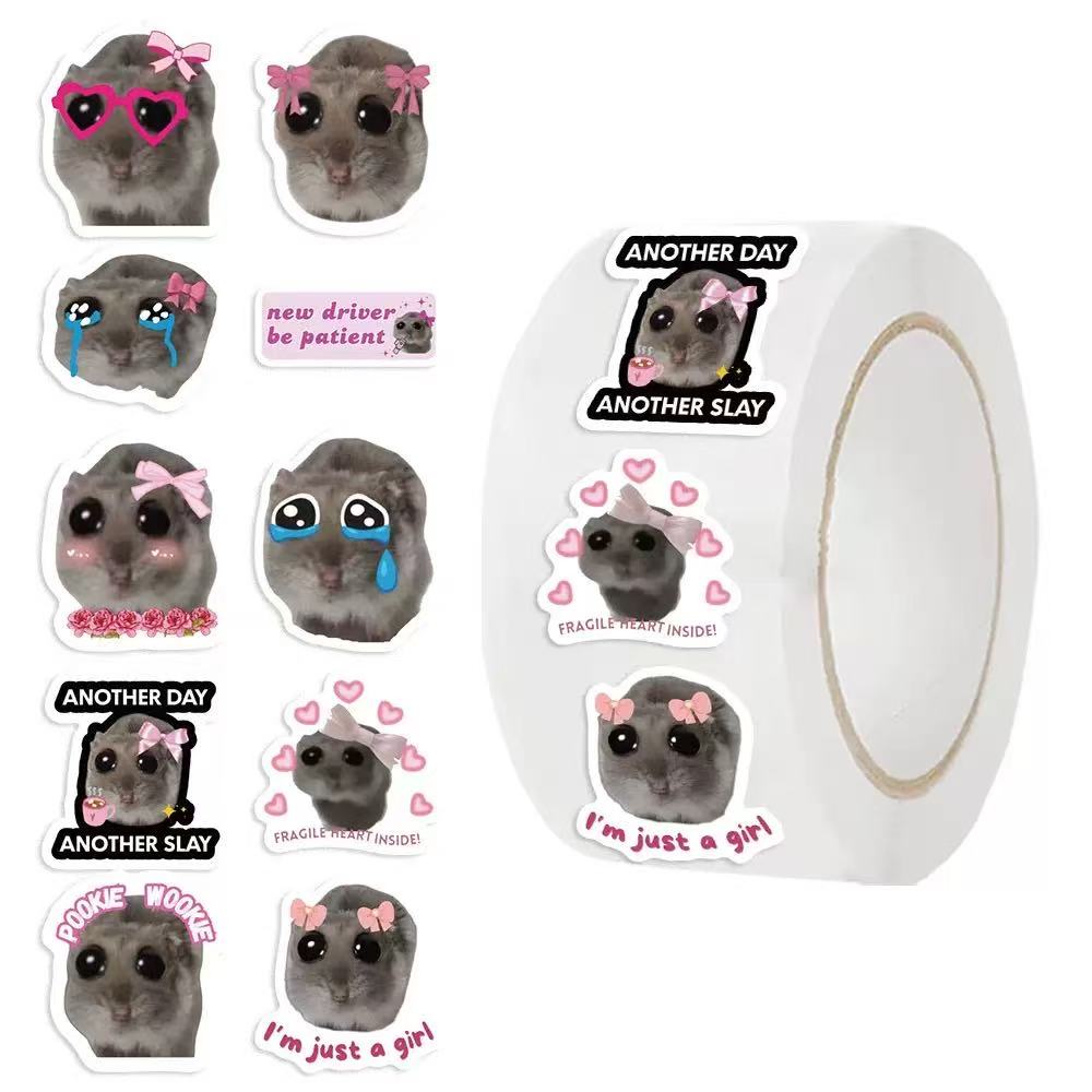100-500 pçs ins triste hamster - Badminton Meme avaliação e preço